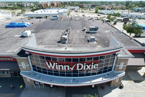 Winn Dixie Before Commercial Reroofing in Fort Lauderdale, FL