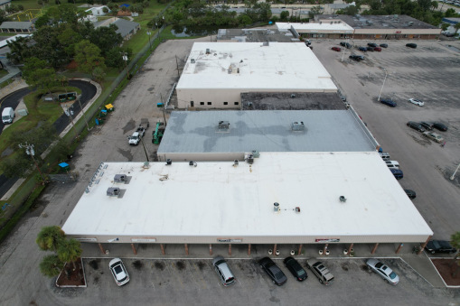 Commercial Building After Commercial Flat Roofing in Miramar, FL