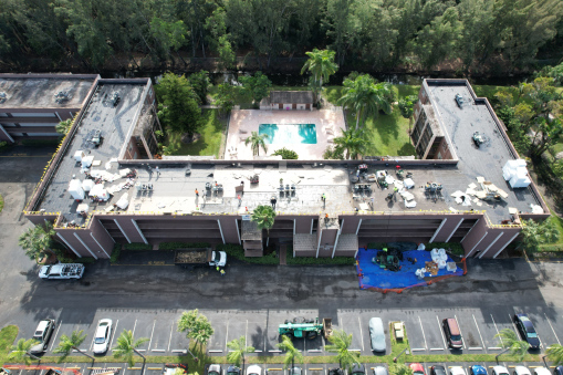 Nova Gardens Condo Complex Reroofing in Davie, FL