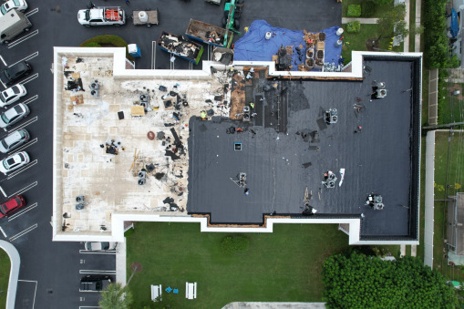 Virginian Apartment Complex During Commercial Reroofing in Fort Lauderdale, FL