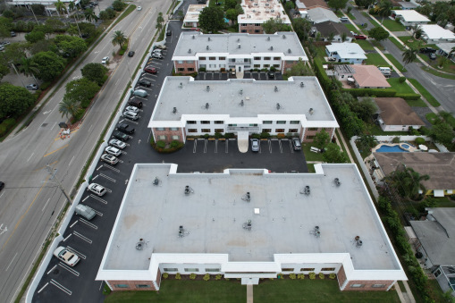 Virginian Apartment Complex During Commercial Reroofing in Fort Lauderdale, FL