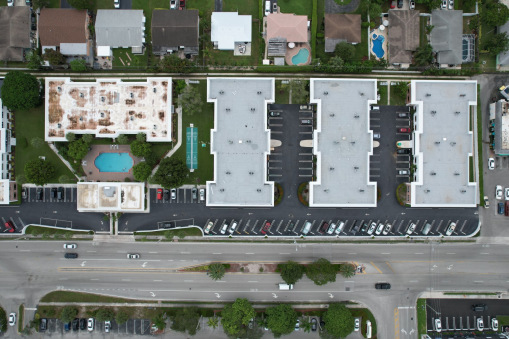 Virginian Apartment Complex During Commercial Reroofing in Fort Lauderdale, FL