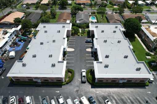 Virginian Apartment Complex During Commercial Reroofing in Fort Lauderdale, FL