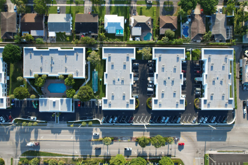 Virginian Apartment Complex During Commercial Reroofing in Fort Lauderdale, FL