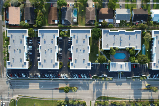 Virginian Apartment Complex During Commercial Reroofing in Fort Lauderdale, FL