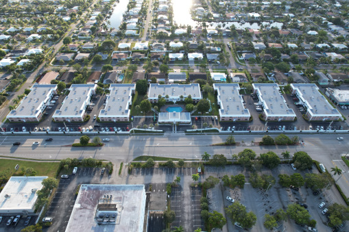 Virginian Apartment Complex During Commercial Reroofing in Fort Lauderdale, FL