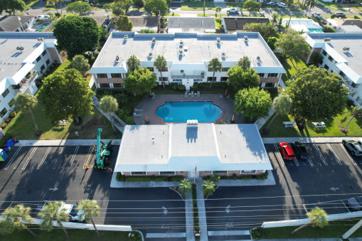 Virginian Apartment Complex During Commercial Reroofing in Fort Lauderdale, FL