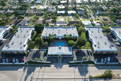 Virginian Apartment Complex During Commercial Reroofing in Fort Lauderdale, FL