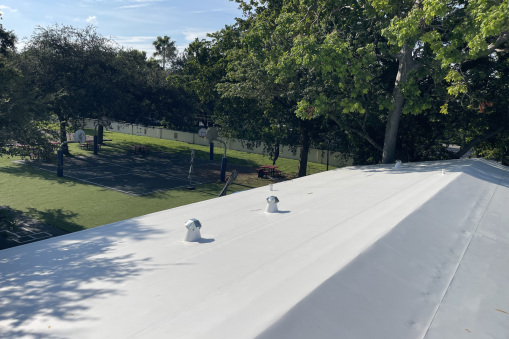 Commercial Flat Roofing on St. Gregory in Plantation, FL