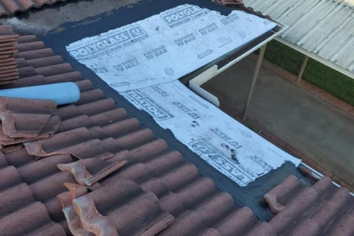 Progress of Commercial Roof Repair in Tamarac, FL