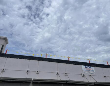 Prep for Commercial Reroofing on Roof in Miramar, FL