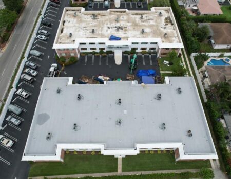 Commercial Roofing Restoration on Apartment Building in Fort Lauderdale, FL