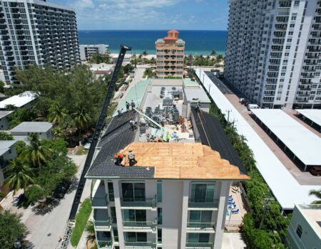 top of building under construction after 2025 New Florida Condo HOA Law: Condo and HOA Roof Inspections in Broward County, Fort Lauderdale, Pompano Beach, Hollywood, FL