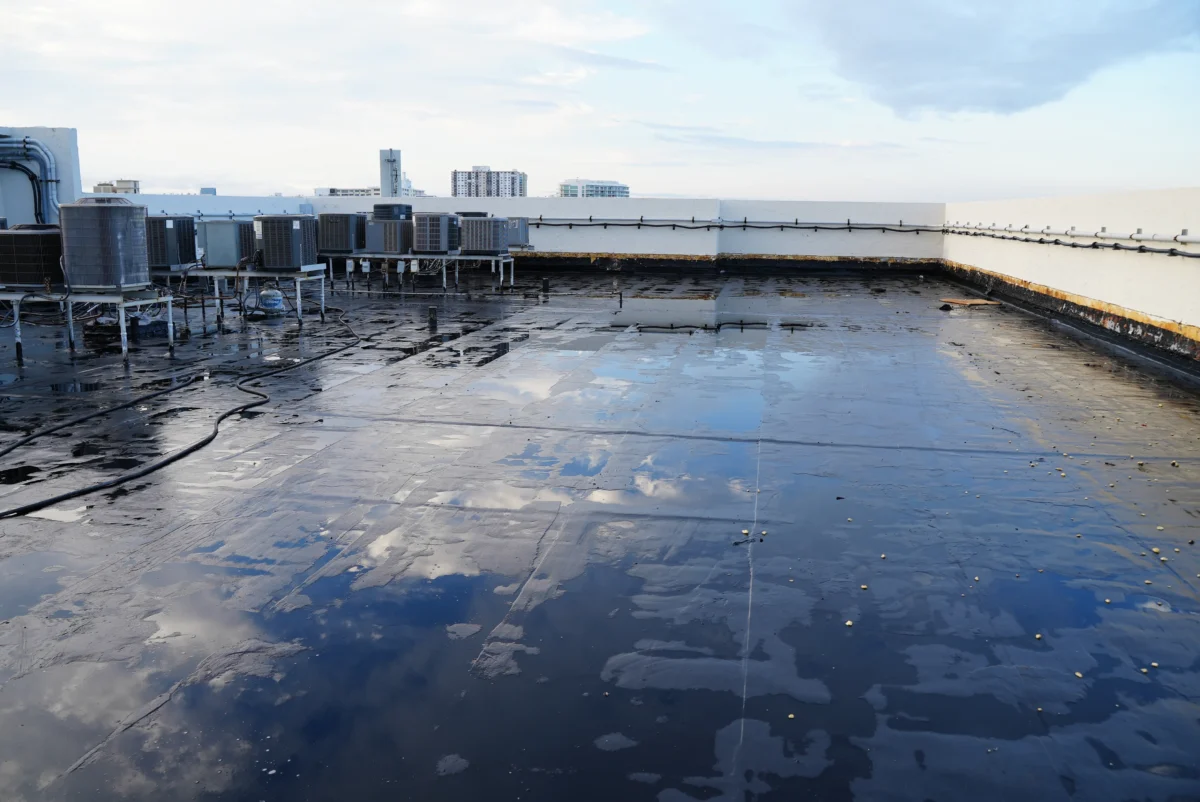 A roof that benefits from commercial roof waterproofing in Fort Lauderdale